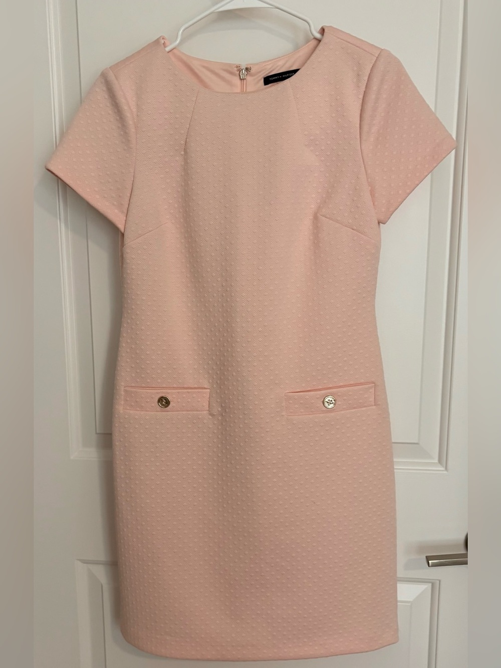 Tommy Hilfiger Blush Pink Short-Sleeve Sheath Dress NWOT